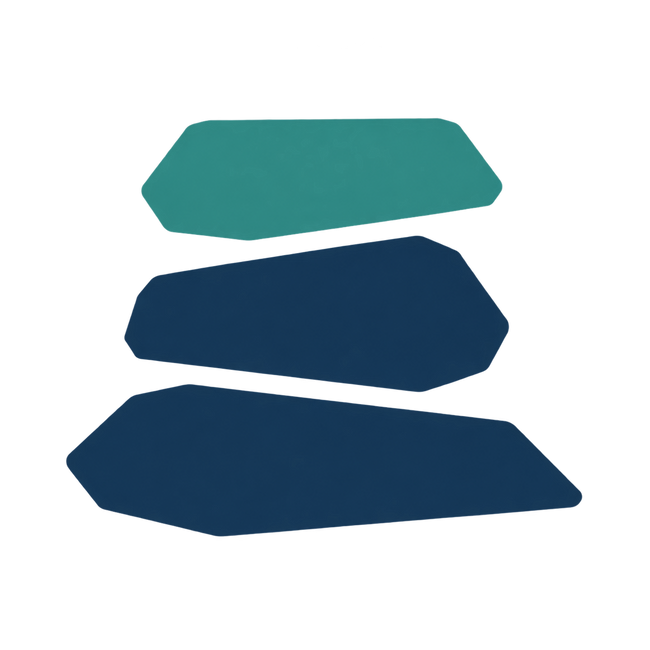 Three irregular Cairn guiding stones